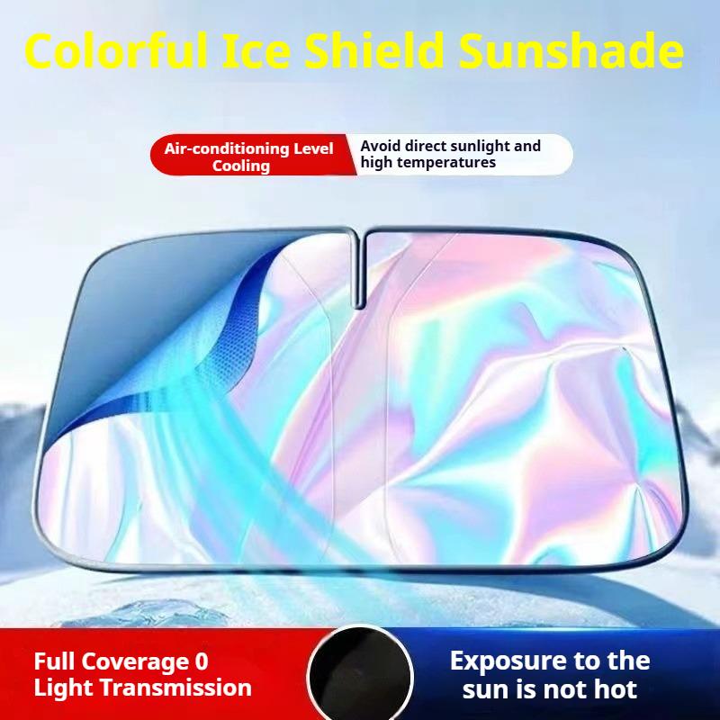 Car Front Windshield Sunshade Cover For Chery iCAUR V27 2026 Upgrade Laser Car Front Window Sunshade Accessories