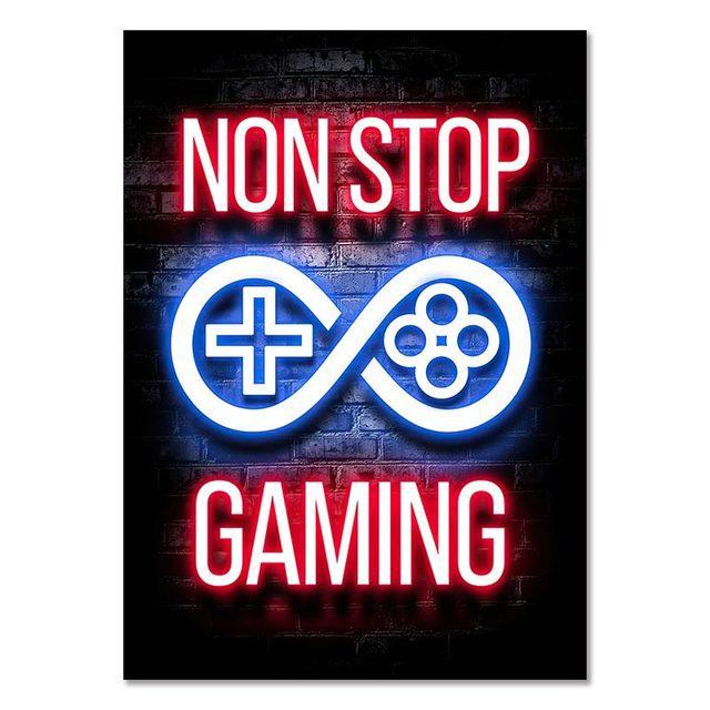 Gaming Room Decoration Poster Wall Art Video Game Canvas Painting Playroom Decor Picture for Gamer Boy Bedroom Prints Decor