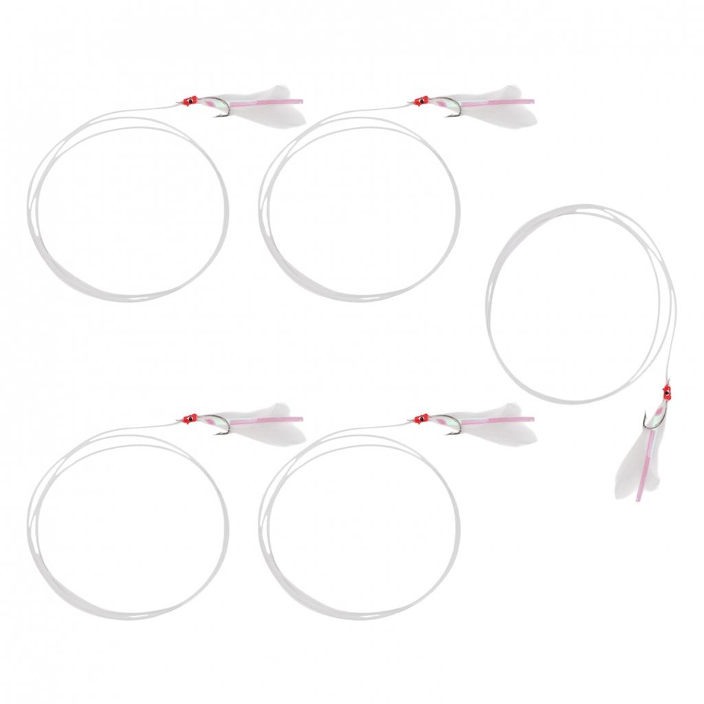 5pcs For Sabiki Rigs with Hooks for Effective For Deep Sea Fishing Techniques