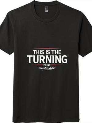 Dit is het keerpunt T-shirt Charlie Kirk Supporter Grafisch Unisex T-shirt