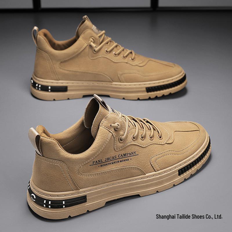 Herren Schwarze Lässige Skate Schuhe - Herbst Atmungsaktiv, Rutschfest, Wasserdicht und Abriebfest Arbeitsschutz Sneakers.