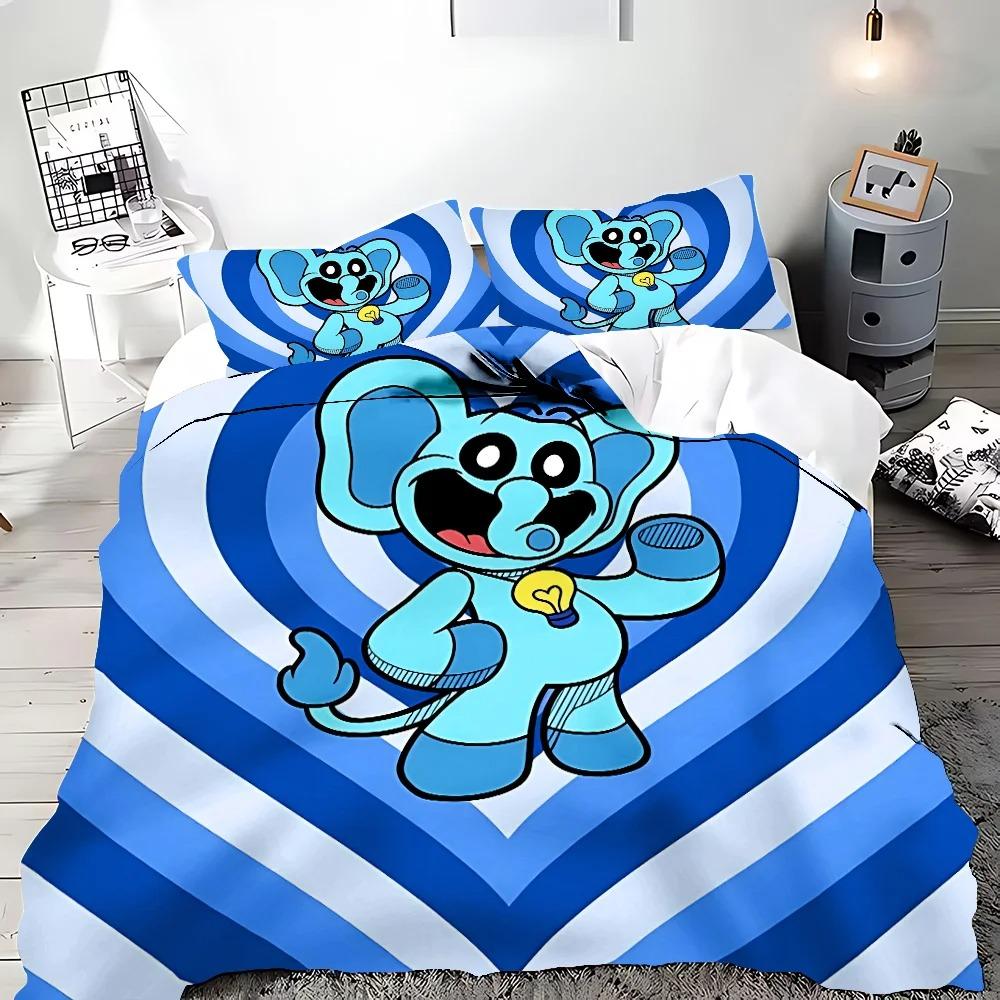 Art Cartoon 3D Printed Smilings Critters Duvet Cover Pillowcase Bedding Set Children Twin Full Single/Double/Large Size Gift