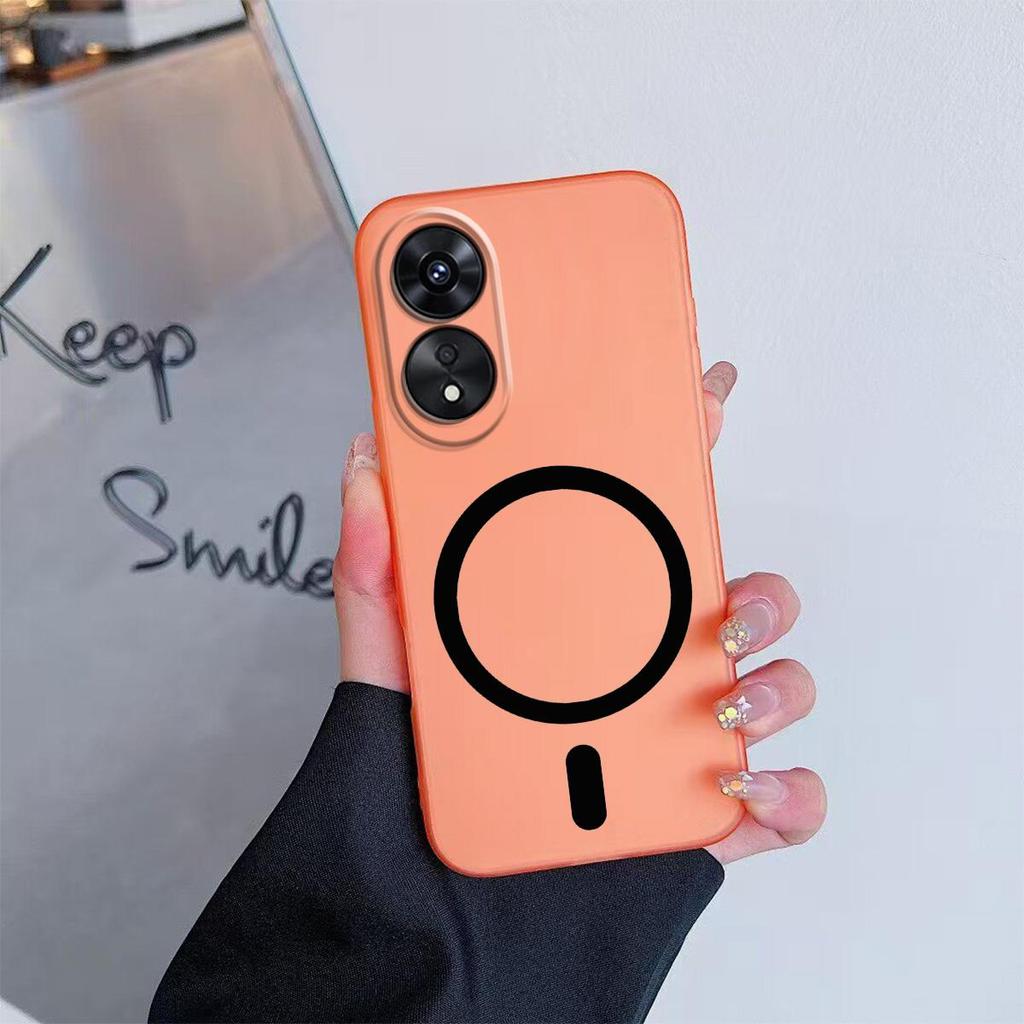Case for OPPO A38 4G,A18 4G Premium Magnetic Matte Phone Casing Protection Cover