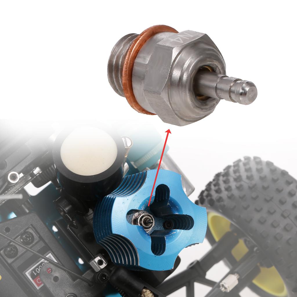 5 STÜCKE N3 Stahlstecker Glühkerze RC Motorteile für Motoren RC Truck Kompatibel mit Redcat Hsp Hpi