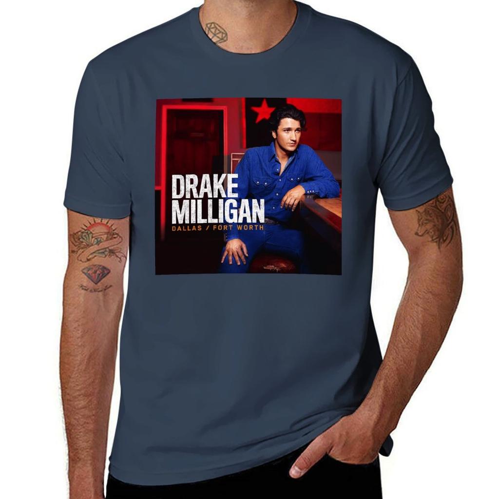 Dallas Fort Worth Drake Milligan T-shirt Man T Shirts Graphic Funny T Shirts Cotton T Shirt For Man T-shirt