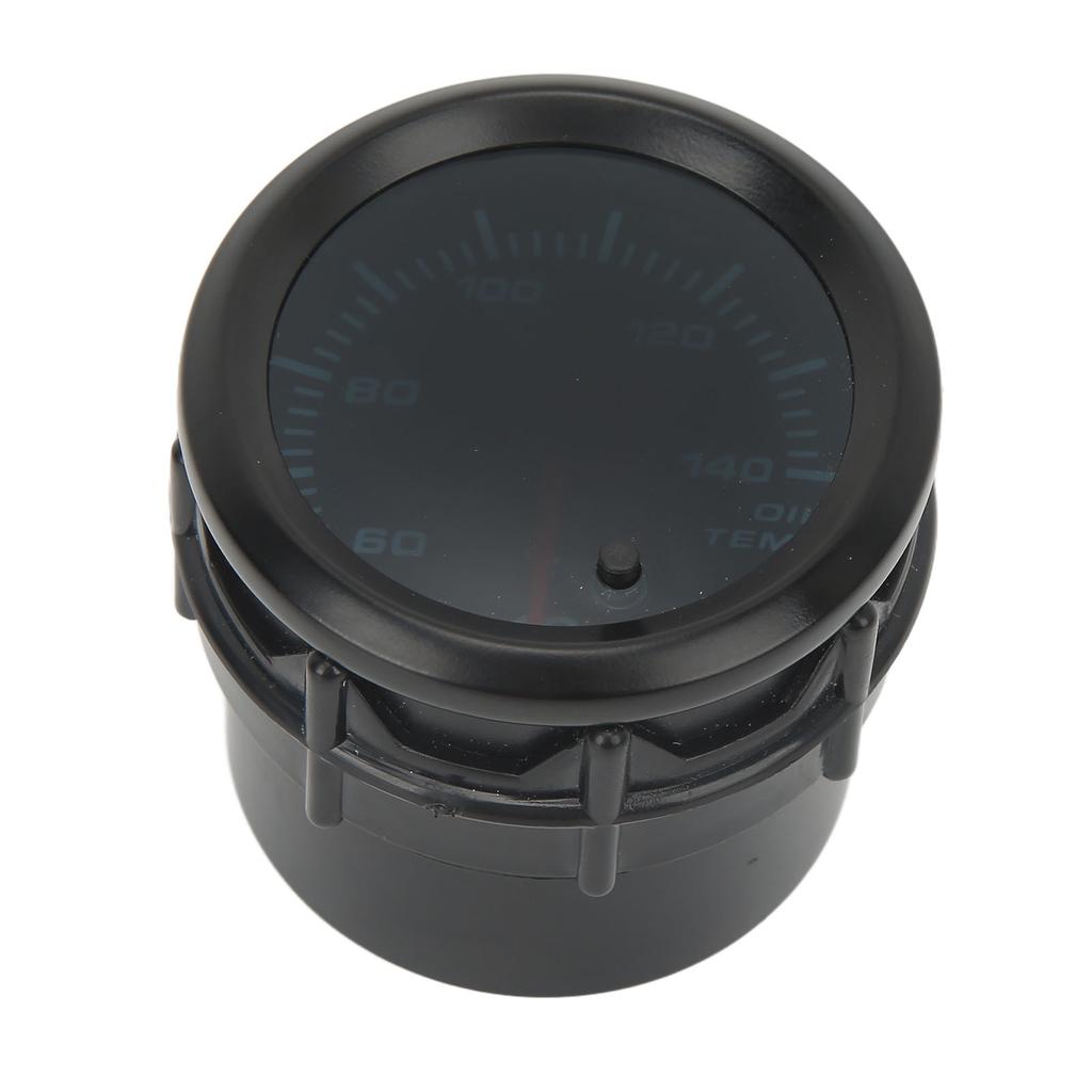 52mm Oil Temperature Gauge Thermometer with Sensor 40 Degrees C‑140 Degrees C Range 7 Color LED Backlight for Car