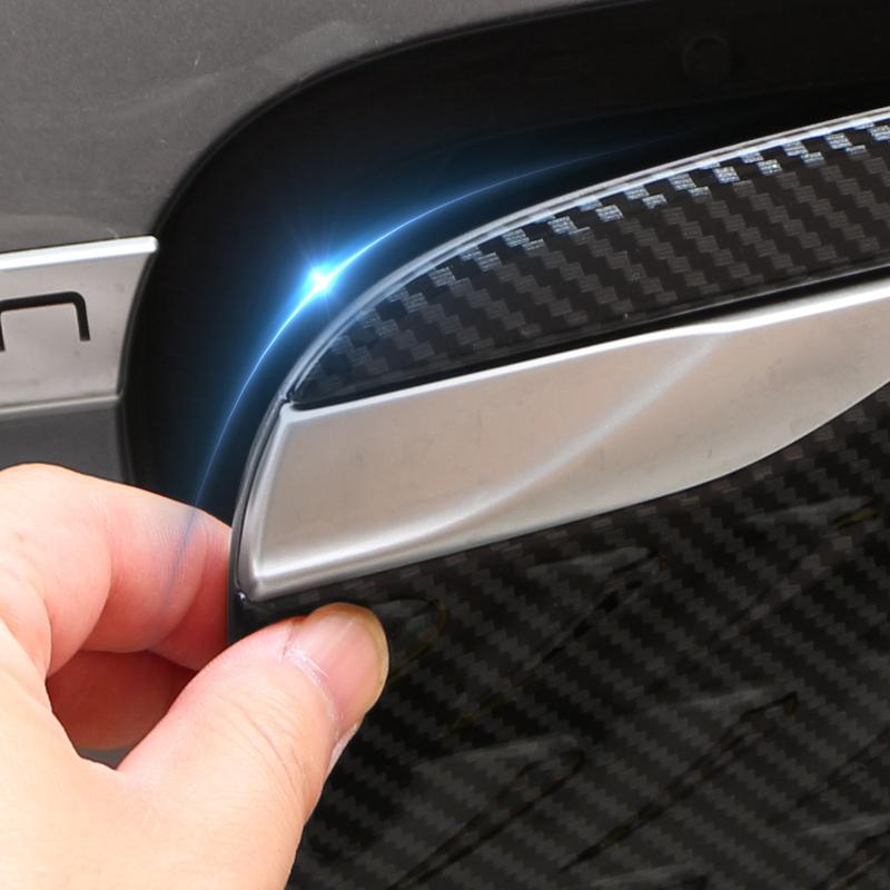 Car Upgrade For BYD Atto 3 -2024 Carbon Fiber Charging Port Fuel Tank Cover Trim Decorative Sticker Exterior Car Styling