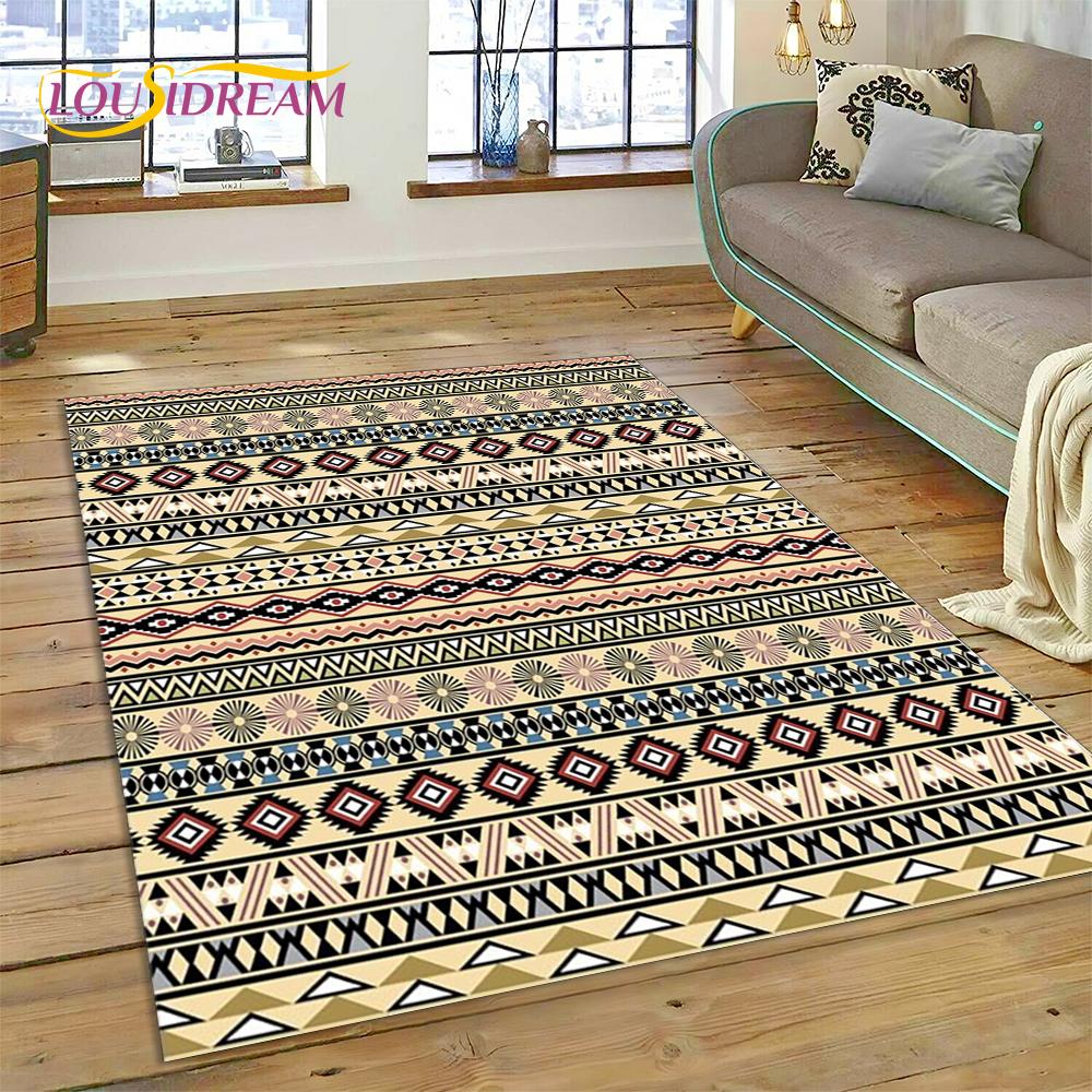 Bohemia Nordic Celts Turkish Series Carpet Rug for Home Living Room Bedroom Sofa Doormat Decor,kid Area Rug Non-slip Floor Mat