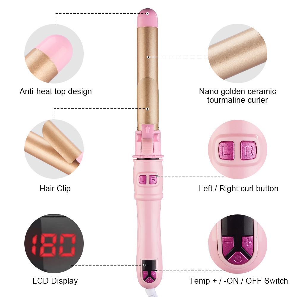 Fully Automatic Rotating Curling Iron - Multi-functional Curler and Perm Stick Artifact