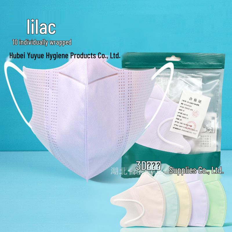3D Stereo Breathable Face Masks: Fashionable, Individually Packed, Free Shipping, 10-Pack