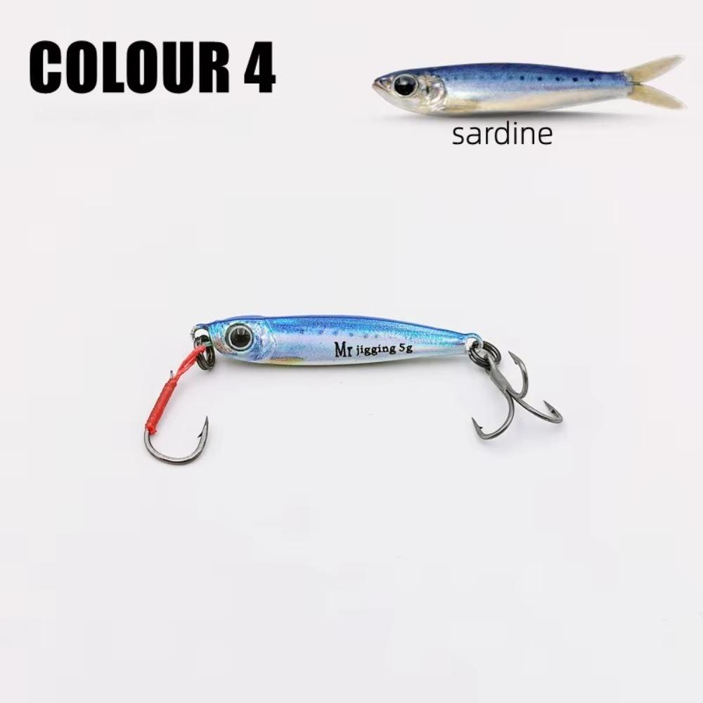 3D Bionics Design Micro Jigging Baits Sequin Finish Micro Fishing Lure Stream Fishing