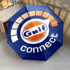 Logo Marca Gulf Ombrello pieghevole 8 stecche Parapioggia Ombrello da sole Ombrello da sole Regalo viaggio