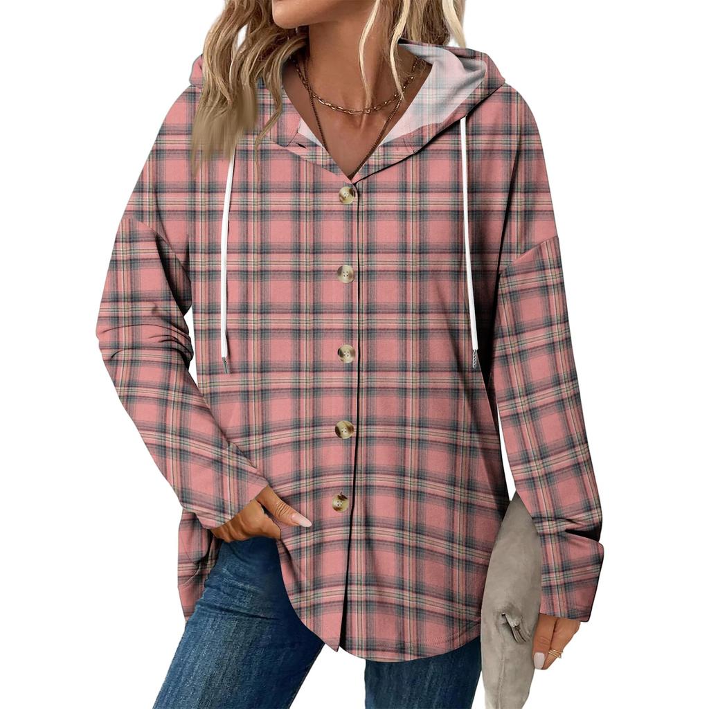 Dámský módní ležérní raglánový kabát se stahovací šňůrkou a dlouhým rukávem, vintage kabát s kapucí na knoflíky