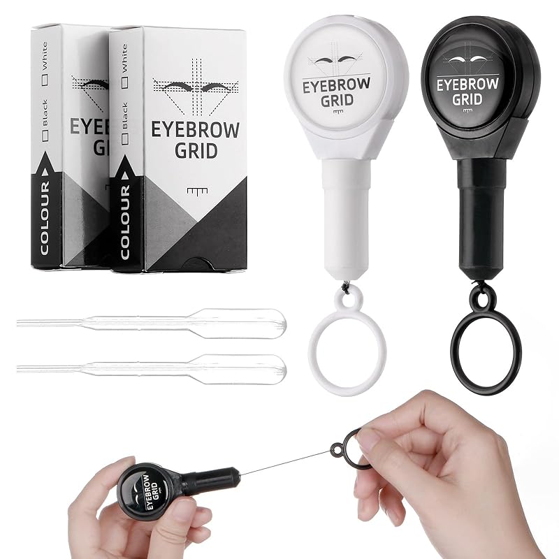 Charme Princesse Brow Mapping String (Ten Thousand Lines Can Be Drawn) Premium Eyebrow Mapping String Kit - Black and White Pro Mapping String for Black&White