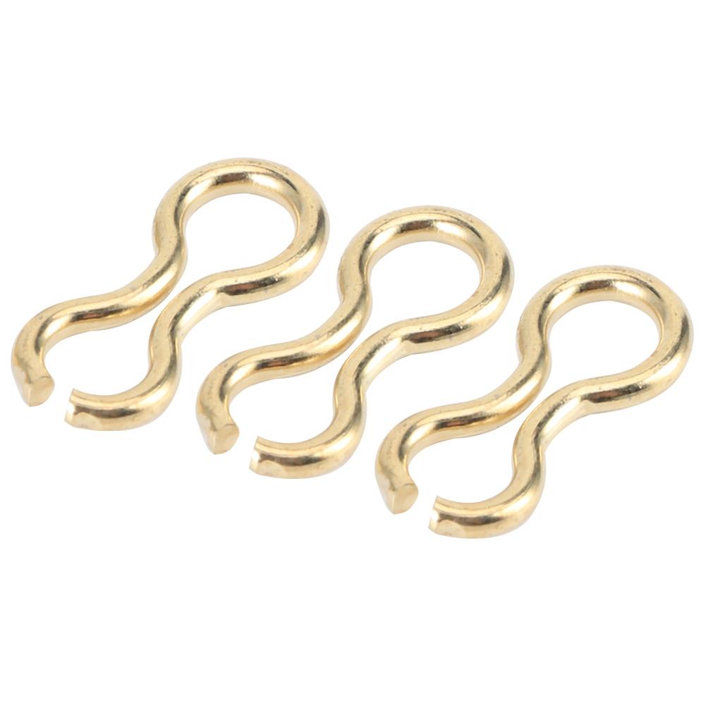 100PCS Steel Alloy Carp Fishing Wire Eyes Sinker Screw s Mould Loops Tackle AccessoryL