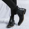 Fashion 38-45 Boots Men PU Splicing Business Office Fashion Brand Chelsea Boots European and American Luxury Social Boots Men Boots