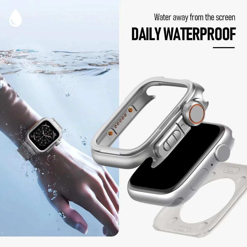 Metalowa obudowa do Apple Watch Ultra 3 49mm Seria 11 10 46mm Aluminiowa ramka zderzaka do iwatch 9 8 7 6 5 SE3 45mm 44mm Pokrowiec ochronny