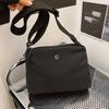 Wide Strap Nylon Square Bag Japanese Style Casual Sport Pouch Large Capacity Shoulder Bag  Men