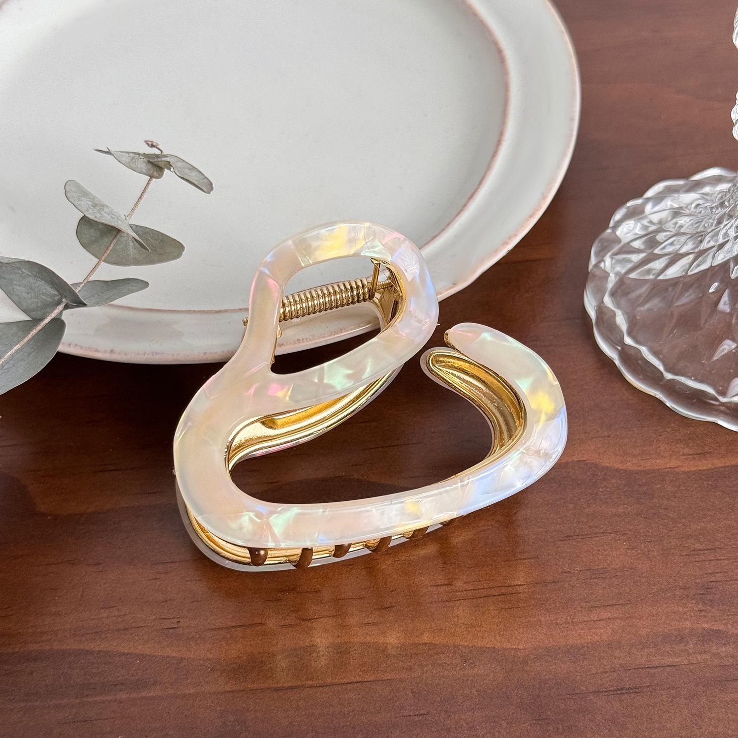 

Изысканная заколка-краб из ацетата для волос для женщин с элегантным геометрическим дизайном в нескольких цветах Colorful7.6cm