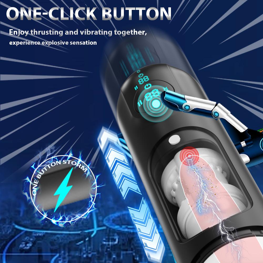 Automatic Male Masturbator Telescopic Sucking Heated Sex Toys Equipment Machine Adult Goods For Men Blowjob Masturbation Cup