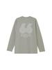 North ES 66 Graphic Tee Stone Size M [The Face] Long-Sleeve Slub,