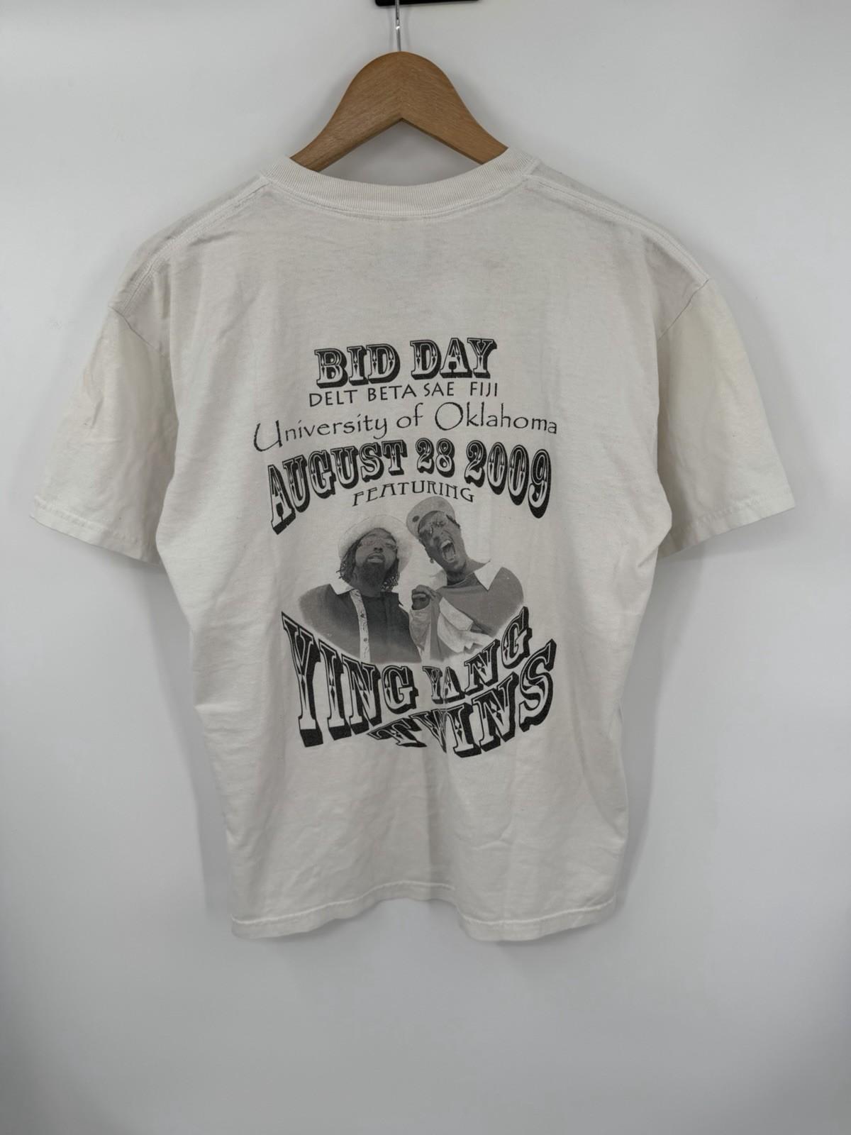 Vintage 2009 Ying Yang Twins T-Shirt Oklahoma Fraternity Show Size Medium M
