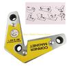 92MF Mini Welding Positioner Locator Welding Holder Hand Tools Magnet Corner Clamp Tool 60/90/120°Degree
