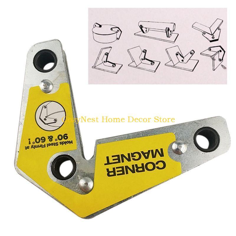 92MF Mini Welding Positioner Locator Welding Holder Hand Tools Magnet Corner Clamp Tool 60/90/120°Degree