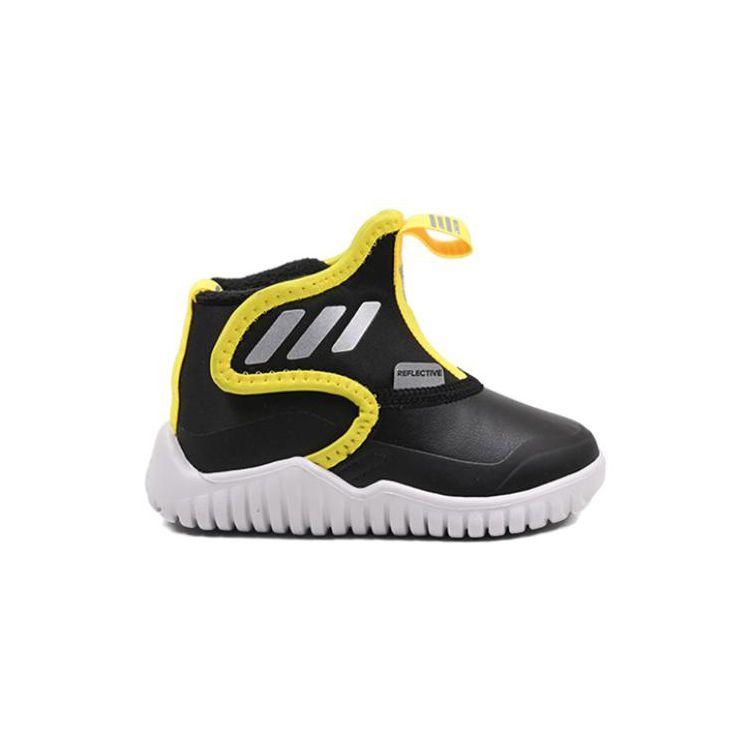 Adidas Rapidazen I Mid Sports Casual Non-Slip Wear-Resistant High-Top Walking Shoes Baby Shoes Black GX7131