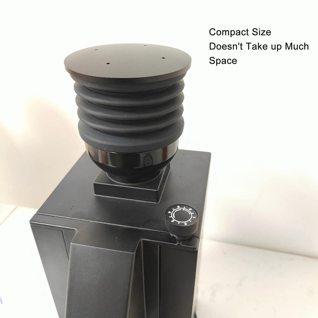 Squeezing Bean Bin, Aluminum Alloy Reusable Hand Pressure Coffee Grinder Cleaning Tool for Eureka Mignon Manuale Silenzio Specialita, Black