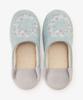 Afternoon Tea Living JL07 Embroidered Babouche Blue Slippers,