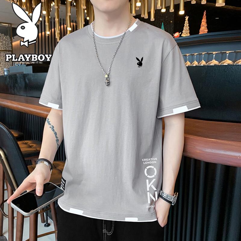 PLAYBOY Men s Short Sleeve Crew Neck T-Shirt 3XL