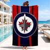 Winnipeg Crest Hockey Beach Towel, Super Soft Microfiber, Perfect Gift for Her/Him, Birthday, for Pool, Beach, Travel, Decor Beach Party