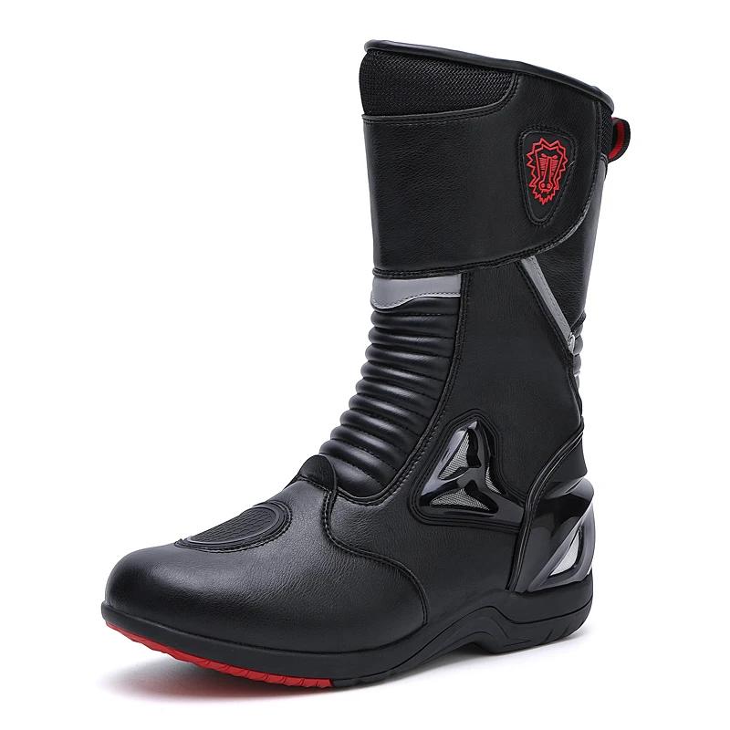 Professional Motocross Mid-Calf Long High Ankle Off-Road Racing Moto Rider Protective Shoes Men Woman Motorcycle Boots