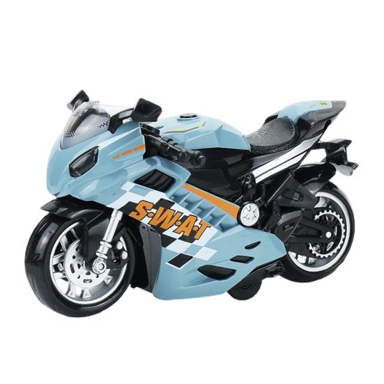 Children Motorcycle Toy Great Detail Lighting Sound Effects Inertial High Simulation