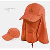 Spring and summer outdoor hat, full protection, sun protection, face shading, big eaves, devil hat, mosquito-proof hat.