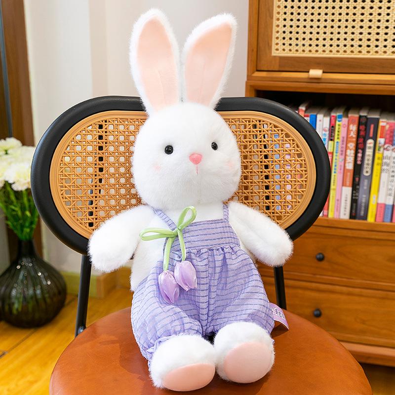 Cute Pacha Rabbit Doll Plush Toy Girl Sleeps with Doll Warm Heart To Accompany Girlfriend Birthday Gift