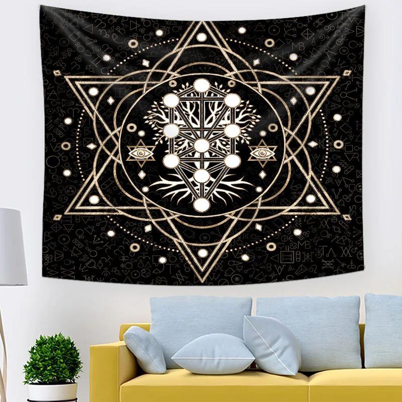 Tree of Life Tapestry for Home Room Decoration Tapestry for Student Dormitory Bedside Decoration Fabric Tapestry 100X70CM