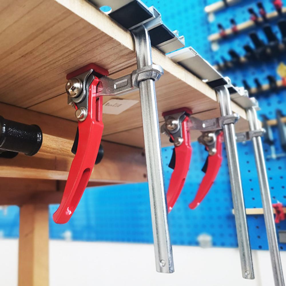 Track Saw Guide Rail for Woodworking Bench - Adjustable Clamping & Fixing System for Joinery, Carpentry & DIY Projects
