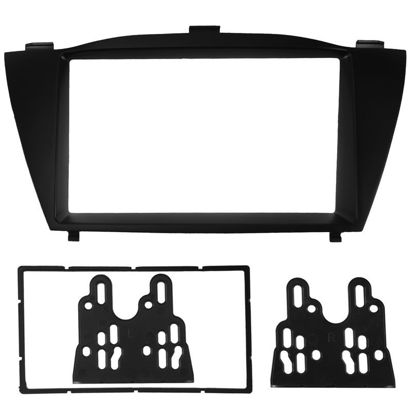 Double Din Car Radio Fascia Trim Kit Install Frame DVD Panel Stereo Interface For TUCSON IX35 2010+ 178X102mm
