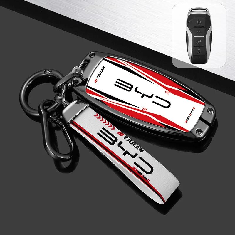 

Car Remote Key Case Fob Cover Holder Shell Bag for BYD Song Plus Atto 3 Han EV Tang DM Qin Seal Dolphin Keychain Accessories