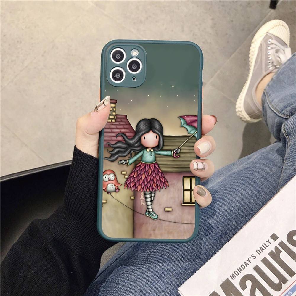 Japan Santoro G-Gorjuss Phone Cases For IPhone 16 15 14 Plus 13 12 11 Pro Max Matte Oft Bumper Phone Cover