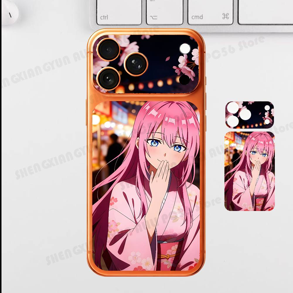 Shikimori-san Izumi Anime Figure For Iphone 17 Pro ProMax Back Protective Decorative Sticker Back Cover