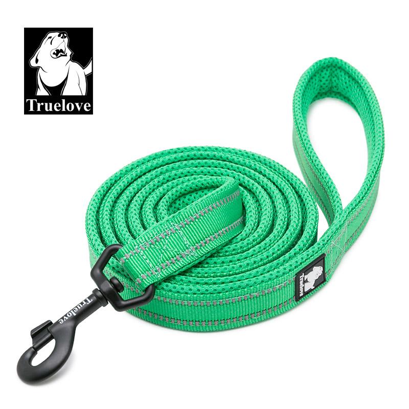 Truelove Weiche Hundepet-Leine in Geschirr und Halsband Reflektierend Nylon Katzennetz Gehen Training 11 Farben Länge 110cm TLL2111