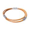 Jbans Classic Ring Point Double Leather Layered Bracelet (C1801-Ac443Br)