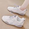 White Shoes for Women In Autumn New Korean Style Versatile Casual Soft Sole Leather Sports Shoes for Women Wearing Dad Shoes for Women At Work
