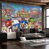 Sonic Hedgehog Wall Tapestry Aesthetic Wall Hanging Printed Fabric Blanket Decorative Tapestries For Bedroom Living Room Home Decor