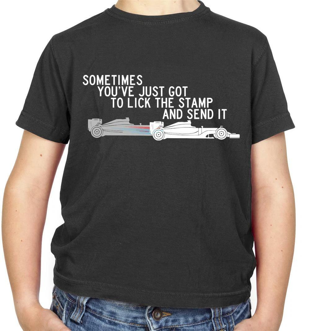 

Lick The Stamp Kids T-Shirt - Racing Quote - Ricciardo - Grand Prix - Driver 150