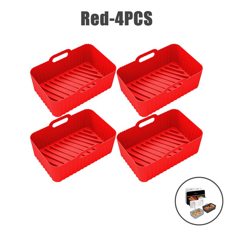 Food Grade Air Fryer Silicone Liners for Ninja Dual Air Fryer Non-Stick Air Fryer Basket Accessories for Ninja