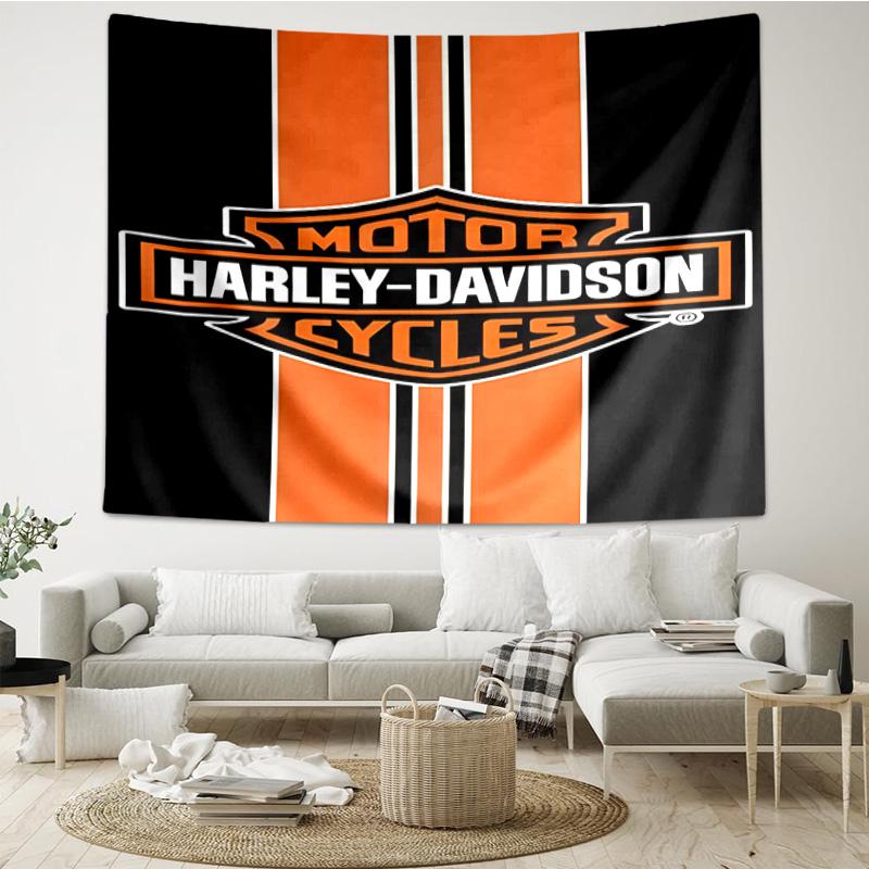 Harley-davidson Motorcycle Artwork Tapestry Room Decoration Wall Hanging for Living Room Bedroom, dormitory, Birthday and Christmas gifts